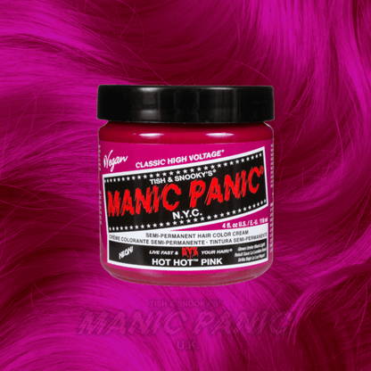 Farbbeispiel HOT HOT PINK Haartönung Manic Panic