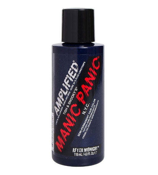 semi-permanente Haartönung Amplified AFTER MIDNIGHT in dem Farbton Dunkelblau von Manic Panic