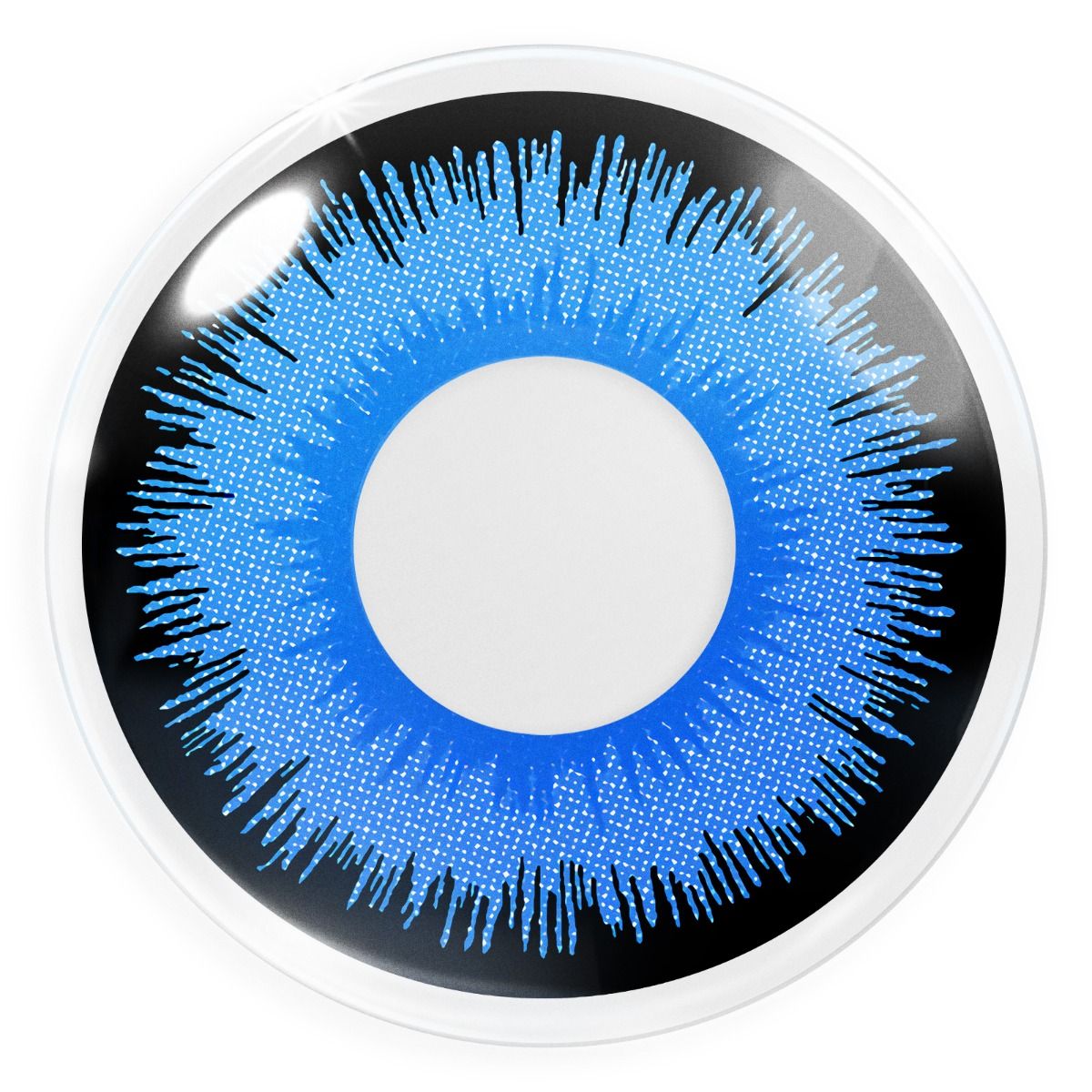 Blaue Kontaktlinse Alper mit schwarzem Rand von  MeralenS