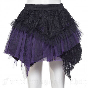 Amelia Skirt black/purple Punk Rave 