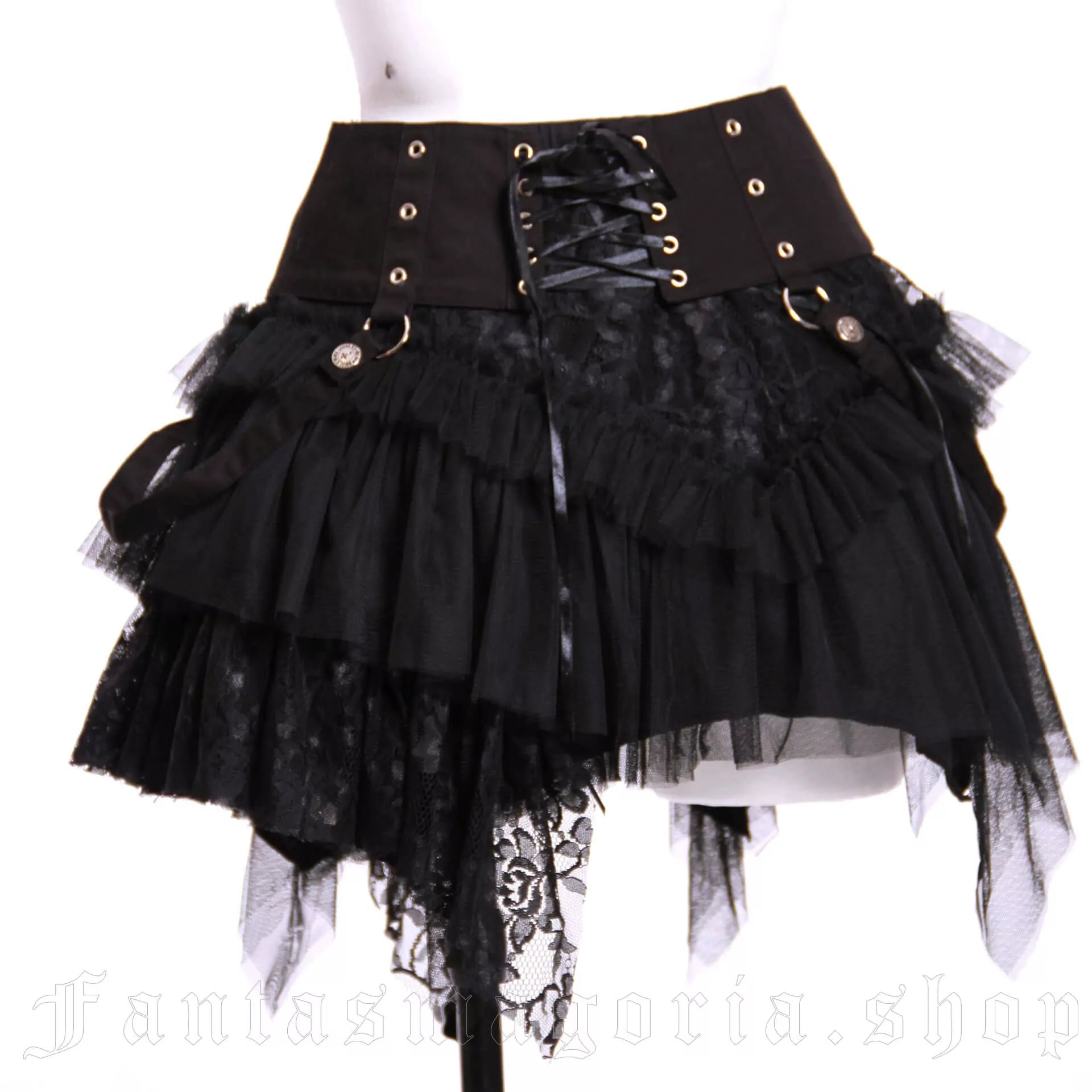 Amelia Skirt black Punk Rave