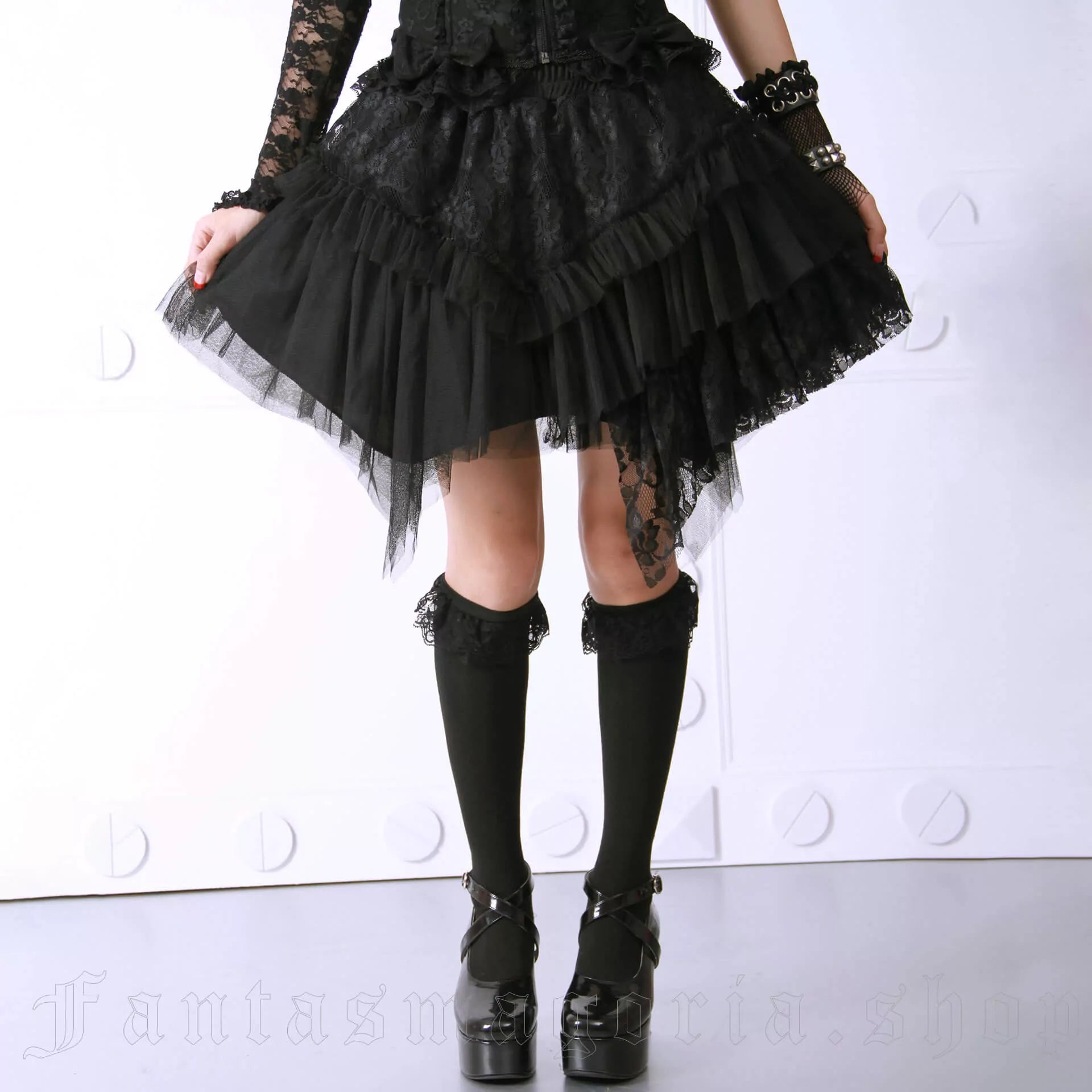 Amelia Skirt black Punk Rave