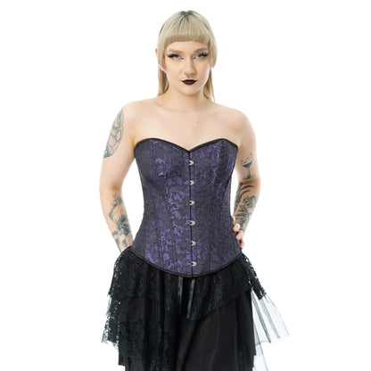 Lilanes Korsett AMETHYST LACE CORSET mit floralem Muster von Vixxsin