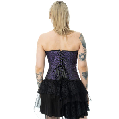 Lilanes Korsett AMETHYST LACE CORSET mit floralem Muster von Vixxsin