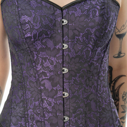 Lilanes Korsett AMETHYST LACE CORSET mit floralem Muster von Vixxsin