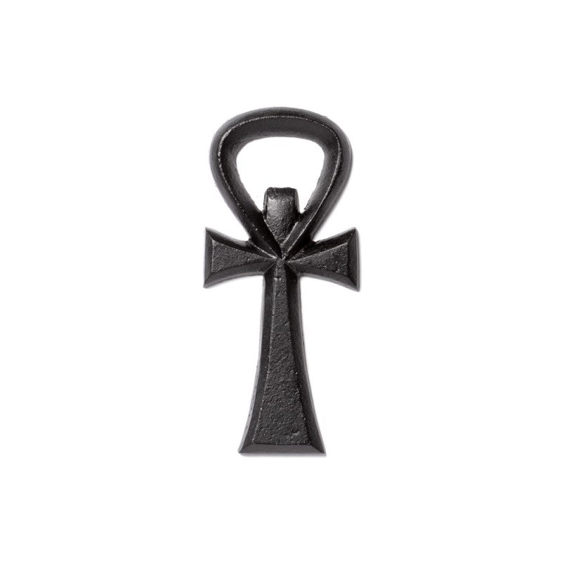 Schwarzer Flaschenöffner Ankh Bottle Opener in Form eines Ankhs von Alchemy England