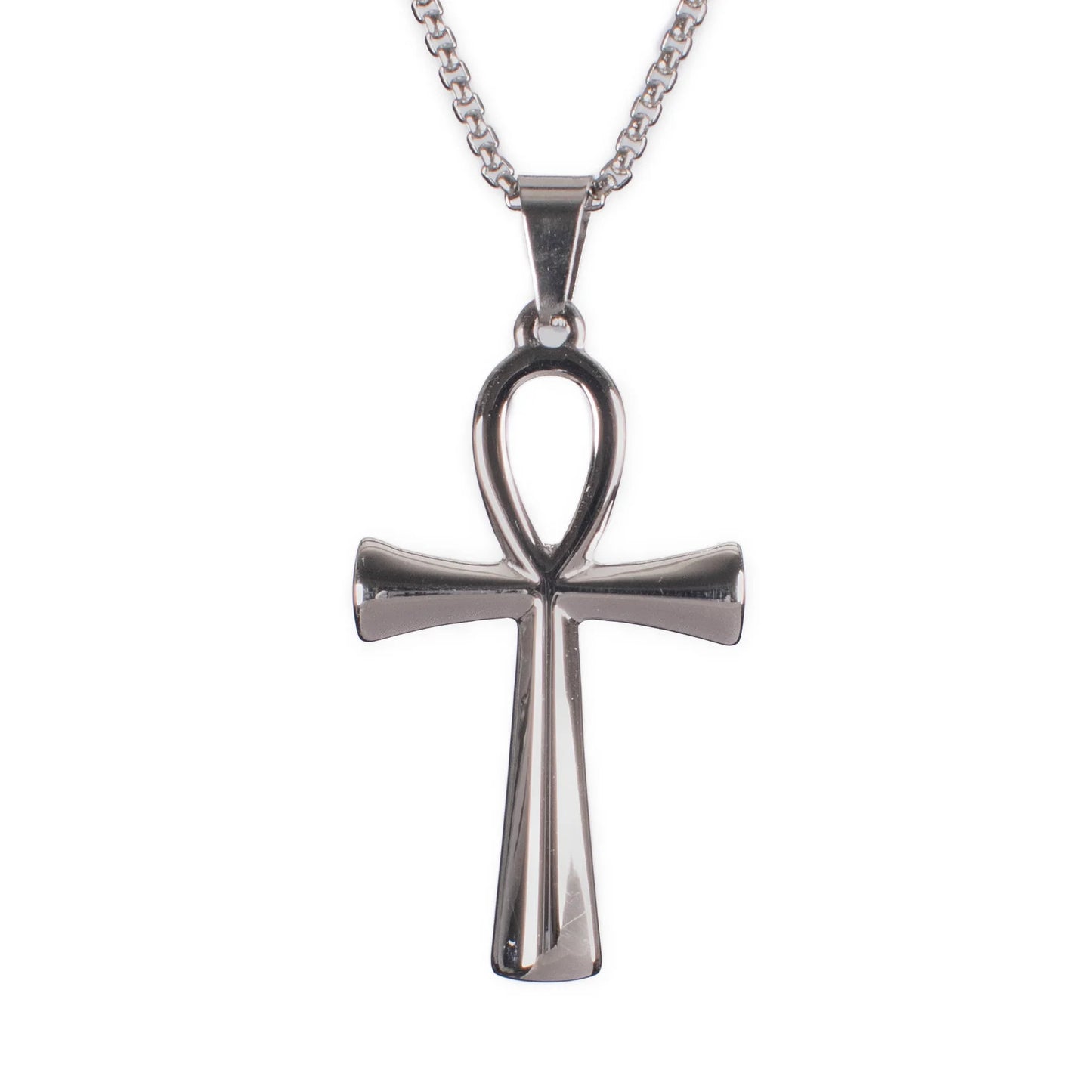 Silberne Kette ANKH PENDANT 4CM mit Ankhdesign von Poizen Industries