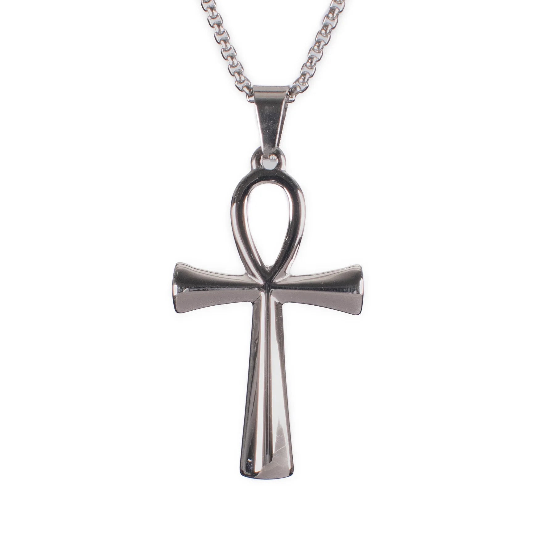 Silberne Kette ANKH PENDANT 4CM mit Ankhdesign von Poizen Industries
