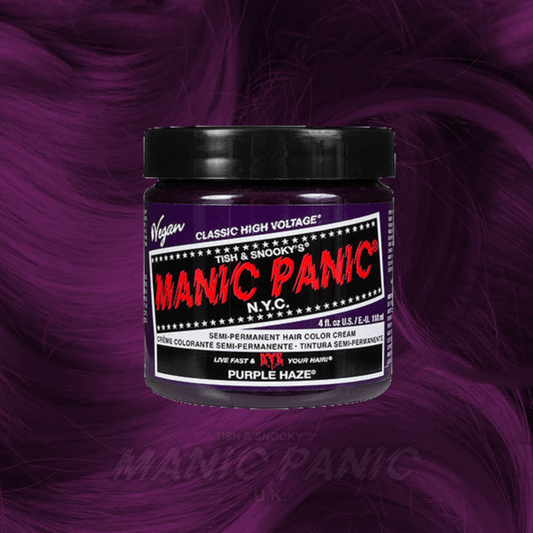 Farbbeispiel PURPLE HAZE Haartönung Manic Panic
