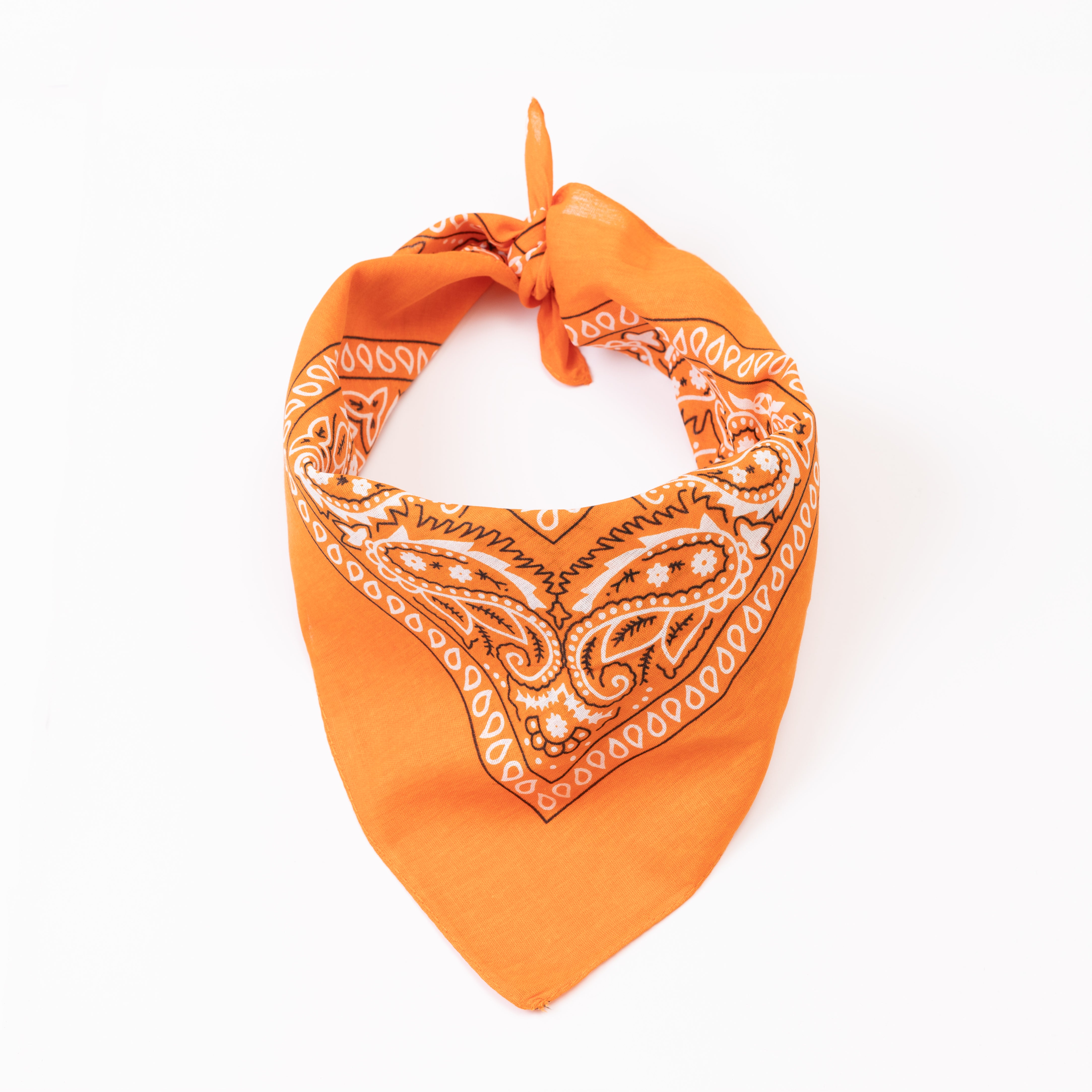 Orange Paisley Bandana – Bandana Shop