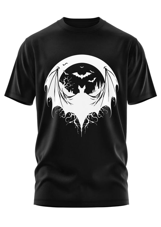 Schwarzes Oberteil BAT BAT Shirt im Fledermausdesign von Easure