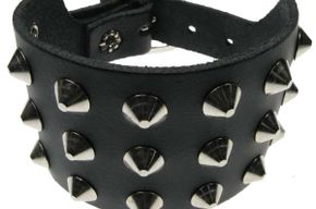 Breites Armband 3-reihig Flachnieten