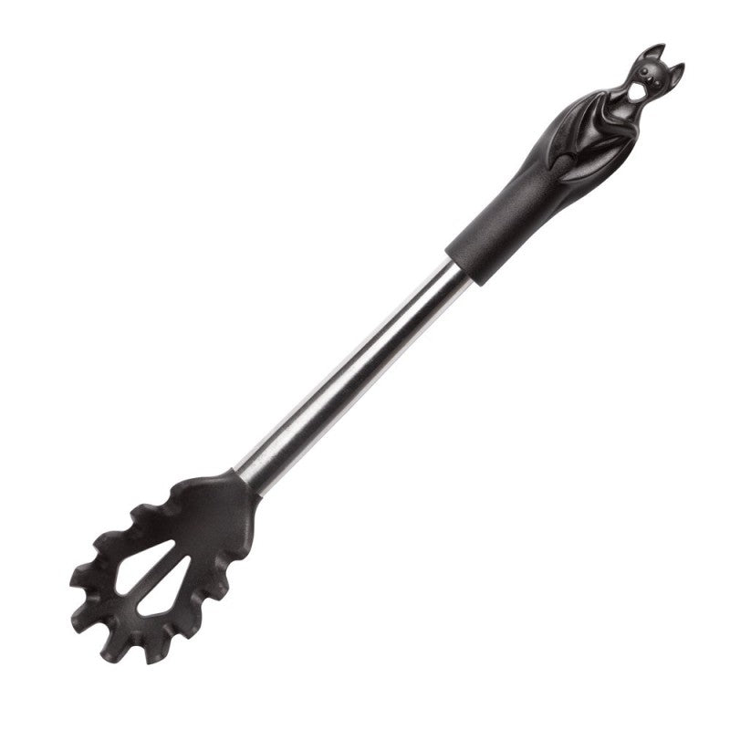 Schwarzer Pastalöffel Black Bat Pasta Spoon mit Fledermausgriff von Alchemy