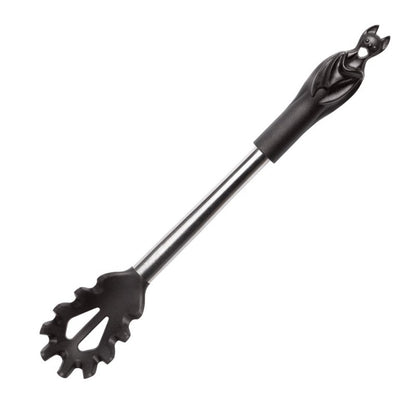 Schwarzer Pastalöffel Black Bat Pasta Spoon mit Fledermausgriff von Alchemy