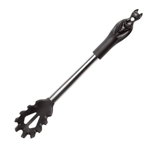 Schwarzer Pastalöffel Black Bat Pasta Spoon mit Fledermausgriff von Alchemy