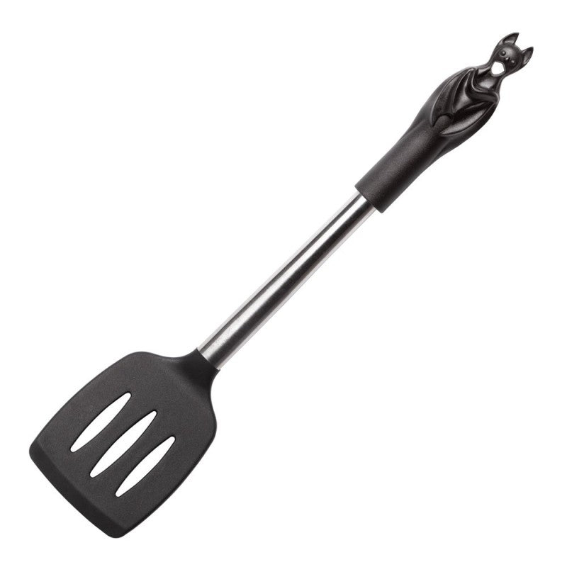 Schwarzer Pfannenwender Black Bat Spatula mit Fledermausgriff von Alchemy