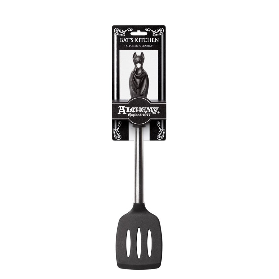 Schwarzer Pfannenwender Black Bat Spatula mit Fledermausgriff von Alchemy