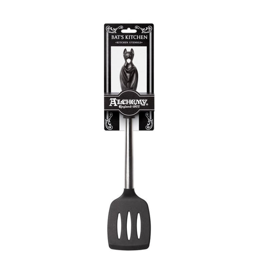 Schwarzer Pfannenwender Black Bat Spatula mit Fledermausgriff von Alchemy