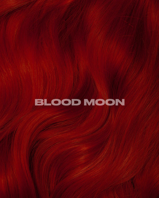 semi-permanente Haartönung Blood Moon in dem Farbton kräftiges, dunkles Blutrot von Lunar Tides