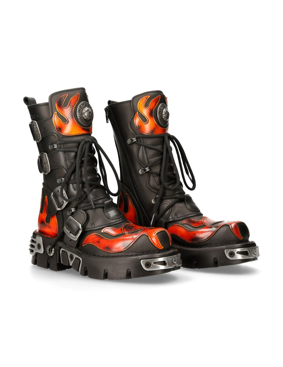 NEW ROCK BOOTS METALLIC FUEGO