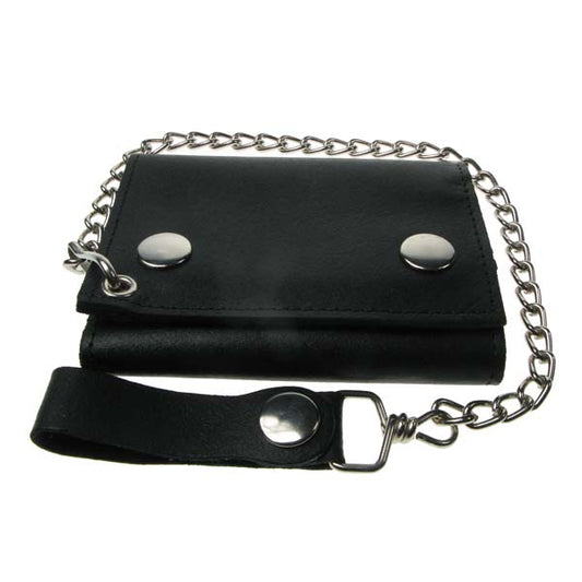 Biker wallet leather small