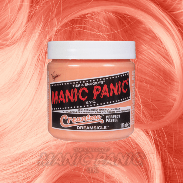 Farbbeispiel DREAMSICLE Haartönung Manic Panic