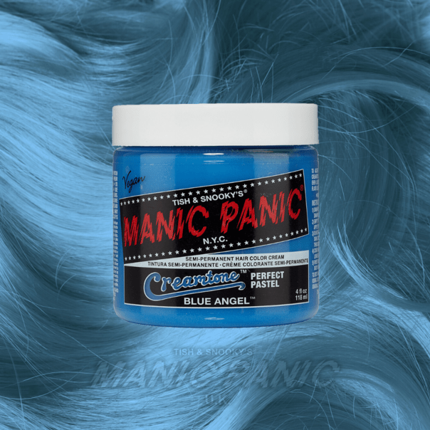 Farbbeispiel BLUE ANGEL Haartönung Manic Panic