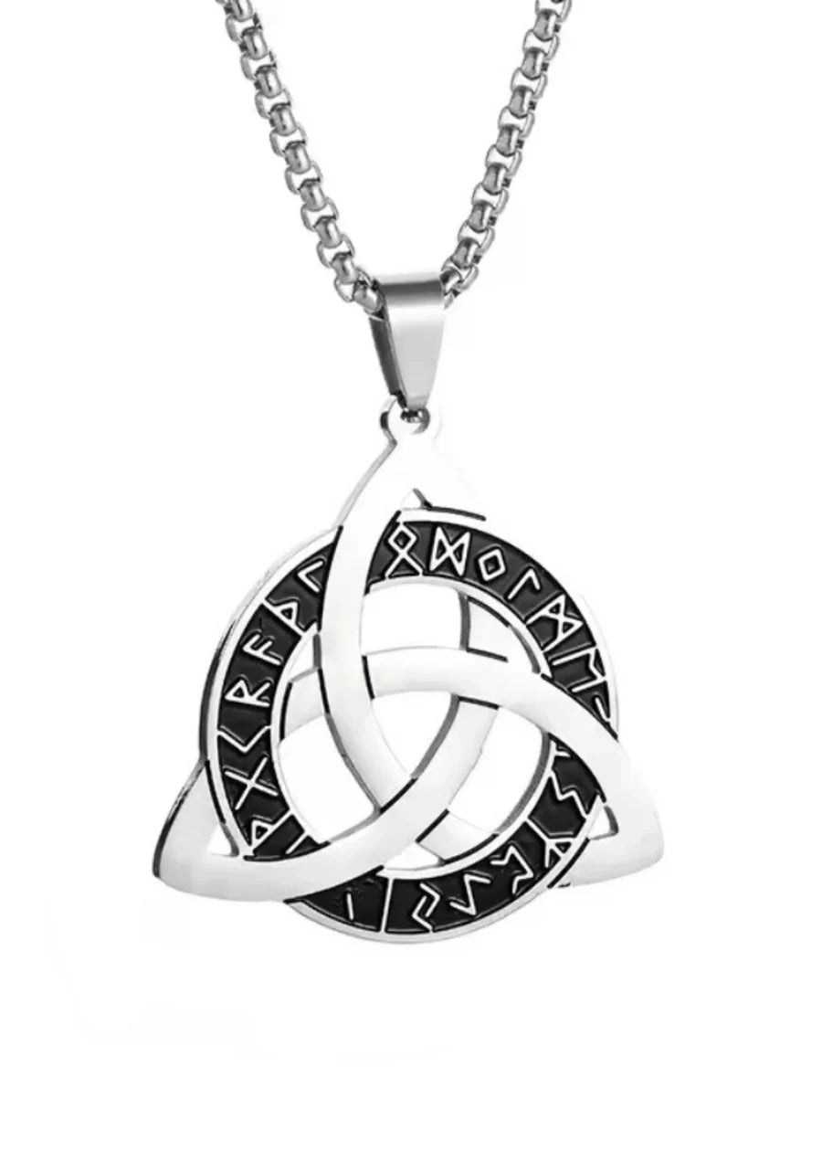 Silberne CELTIC RUNE Kette in Knotenform von Easure