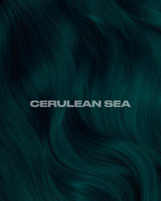 semi-permanente Haartönung Cerulean Sea in dem Farbton Petrolgrün mit blauen Untertönen von Lunar Tides