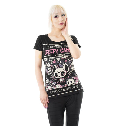 CREEPY CANDY T SHIRT BLACK