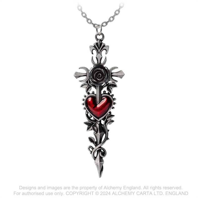 Cross of the Dark Kiss Kette Alchemy