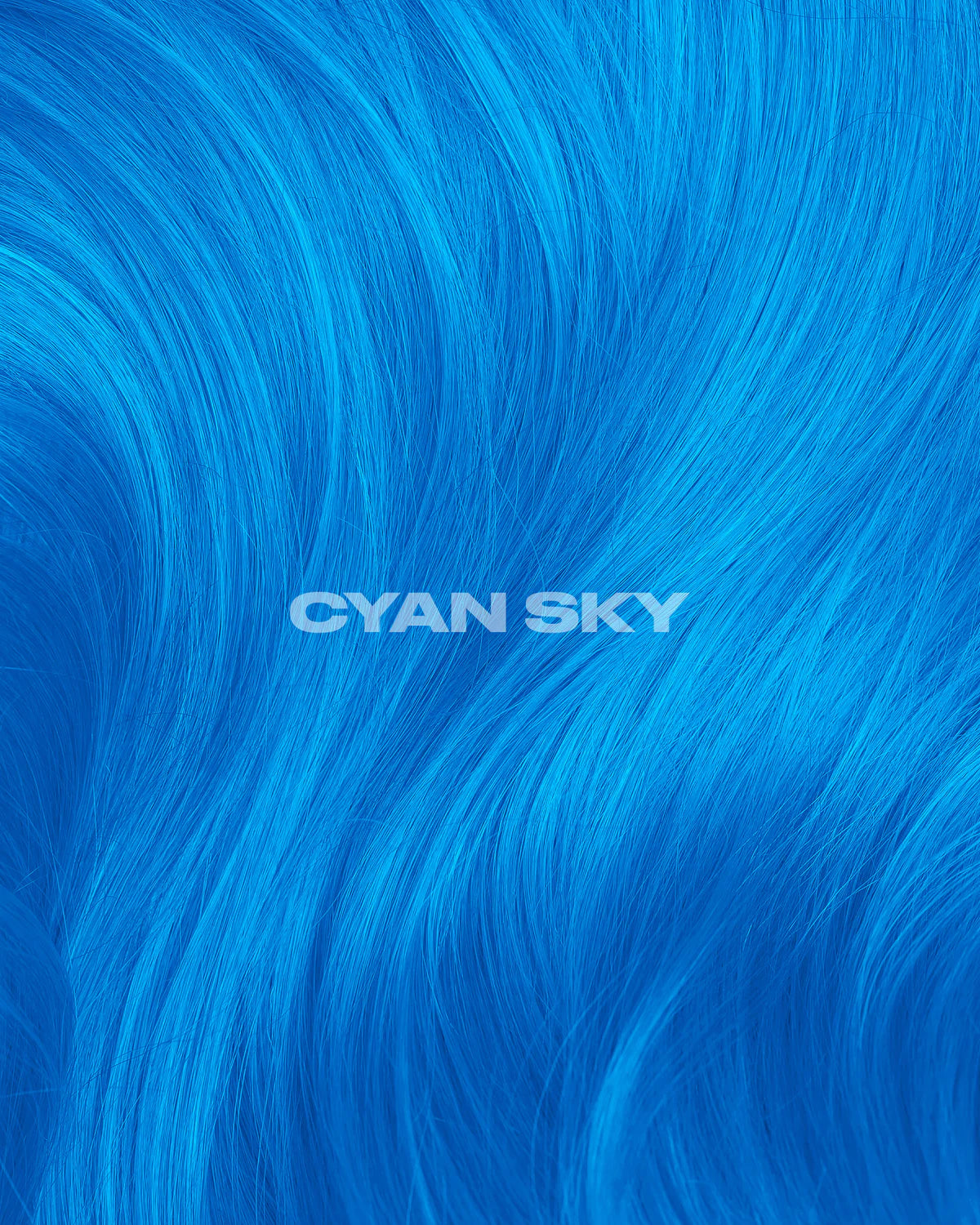 semi-permanente Haartönung Cyan Sky in dem Farbton Himmelblau von Lunar Tides