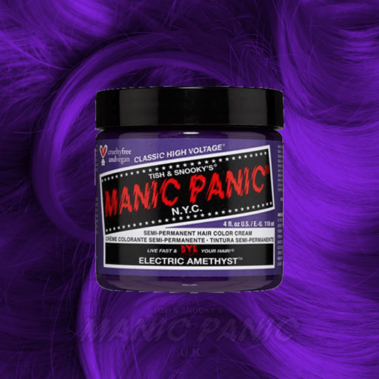 Farbbeispiel ELECTRIC AMETHYST Haartönung Manic Panic
