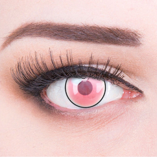 Pinke Kontaktlinse Demon Nezuko Pink mit eingeschränktem Sichtfeld von MeralenS