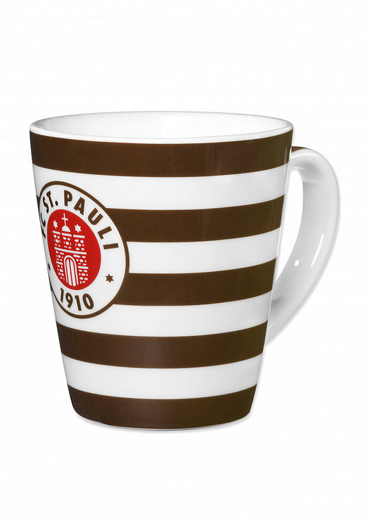 Kaffeebecher Logo Streifen St.Pauli Colours Shop Hamburg