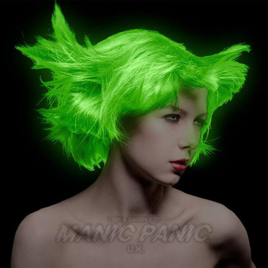 Farbbeispiel UV-ELECTRIC LIZARD Haartönung Manic Panic