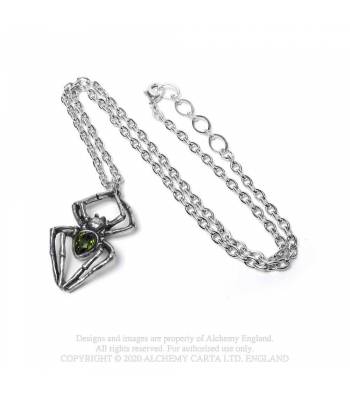 Emerald Spiderling Necklace Alchemy