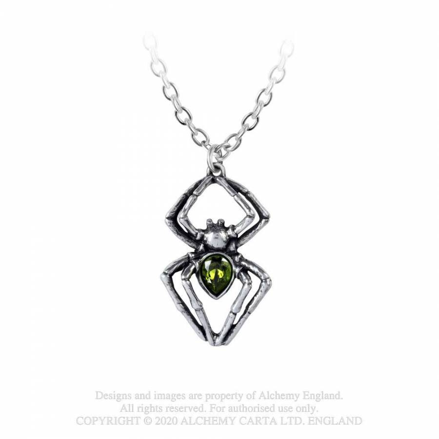 Emerald Spiderling Necklace Alchemy Colours Shop Hamburg