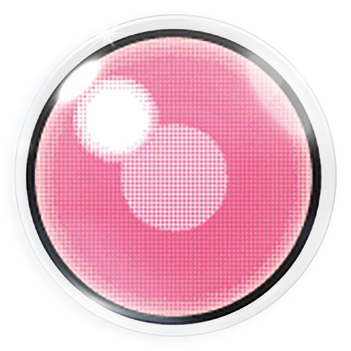 Pinke Kontaktlinse Demon Nezuko Pink mit eingeschränktem Sichtfeld von MeralenS