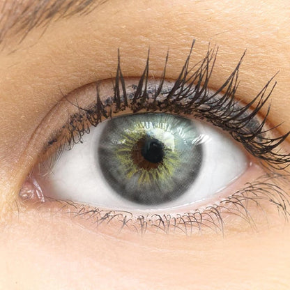 Graue, natürliche Kontaktlinse Madrid Gray FL24 von Glamlens