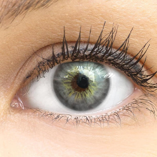 Graue, natürliche Kontaktlinse Madrid Gray FL24 von Glamlens