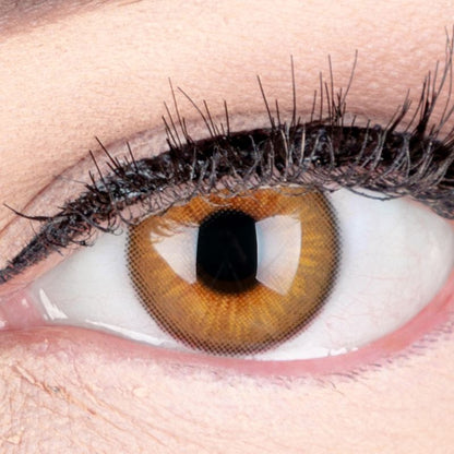 Braune, natürliche Kontaktlinse Elly Brown aus Serie Glamlens