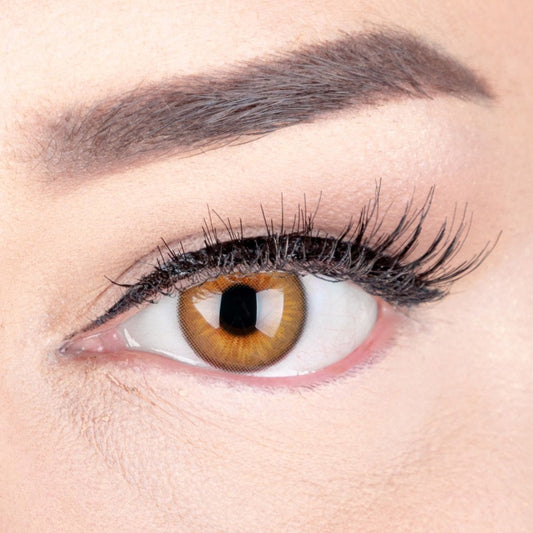 Braune, natürliche Kontaktlinse Elly Brown aus Serie Glamlens