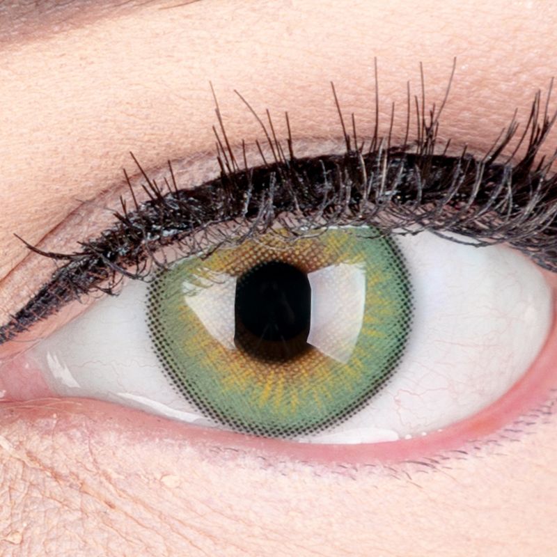 Grüne, natürliche Kontaktlinse Elly Emerald aus Serie Glamlens