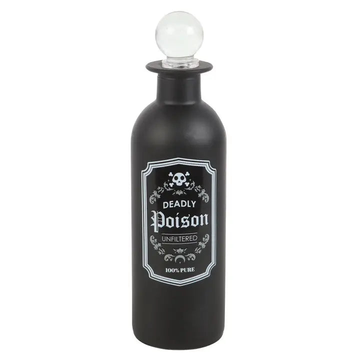 Dekorative Flasche mit tödlichem Gifttrank aus Glas