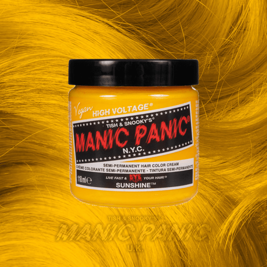 Farbbeispiel SUNSHINE Haartönung Manic Panic