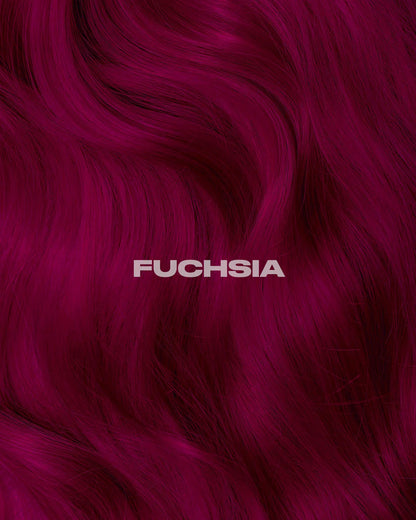 semi-permanente Haartönung Fuchsia Pink in dem Farbton kräftiges, dunkles Magenta von Lunar Tides