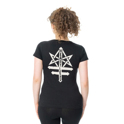 Schwarzes Oberteil GAME OVER O'S T-SHIRT mit niedlichem Fledermausprint von Cupcake Cult