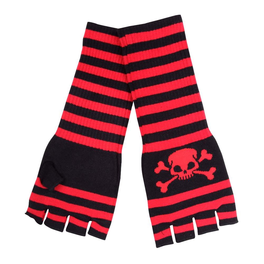handschuhe gestreift Lange Handschuhe Cherry Rock Daddy