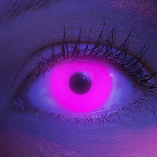 Pink-leuchtende Kontaktlinse UV Glow Pink von MeralenS